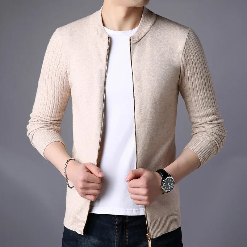 Navarita | Zippered Knit Cardigan