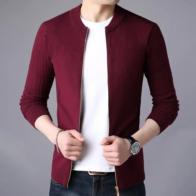Navarita | Zippered Knit Cardigan