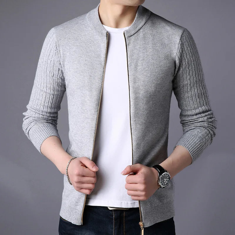 Navarita | Zippered Knit Cardigan