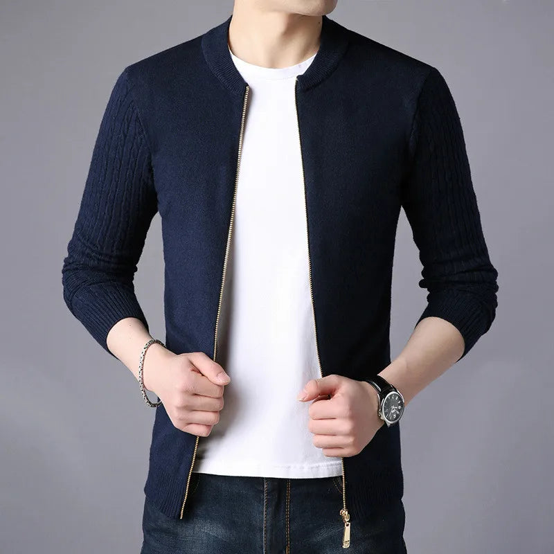 Navarita | Zippered Knit Cardigan
