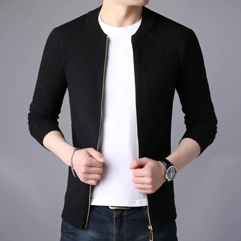 Navarita | Zippered Knit Cardigan