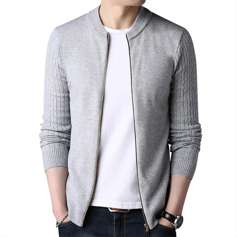 Navarita | Zippered Knit Cardigan