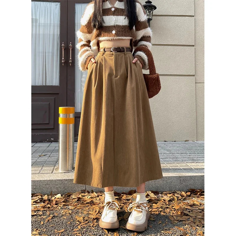 Navarita | Winter Comfort A-Line Maxi Skirt