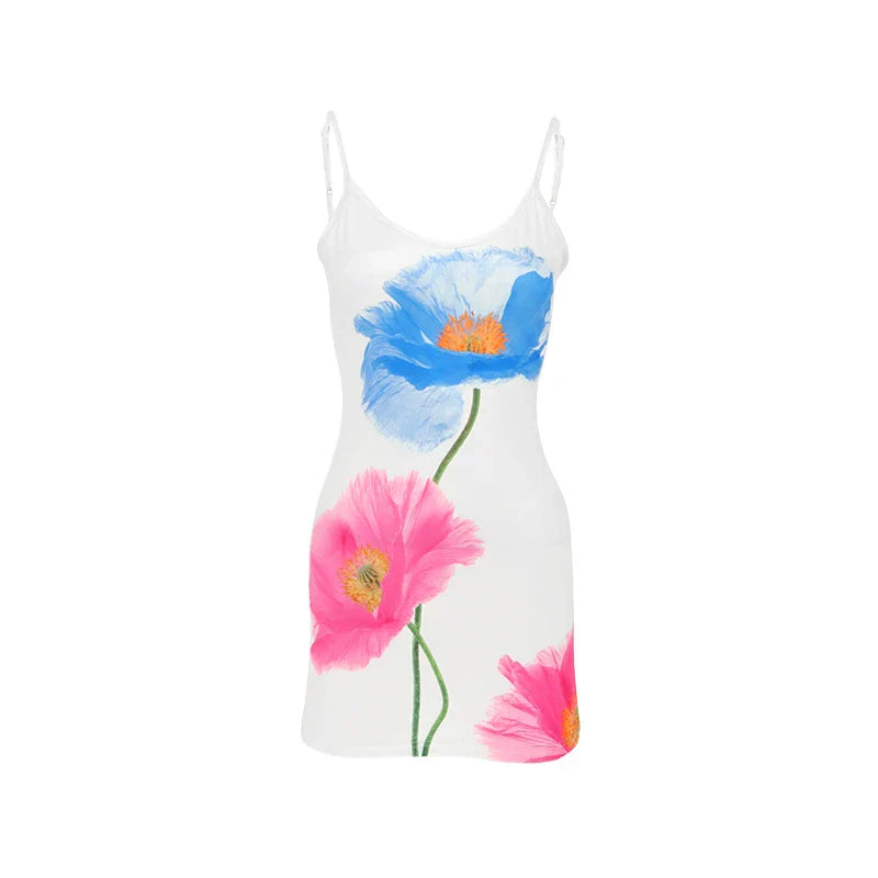 Navarita | Floral Breeze Backless Dress