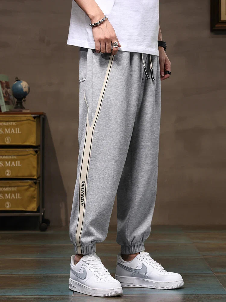 Navarita | Side-Stripe Cotton Blend Plus Size Joggers