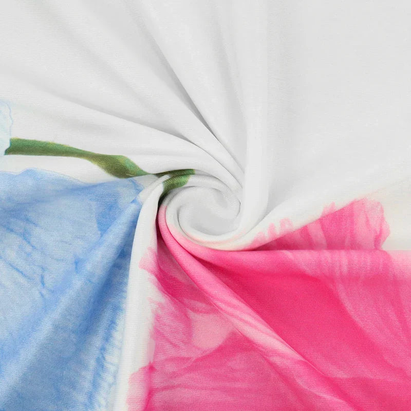 Navarita | Floral Breeze Backless Dress
