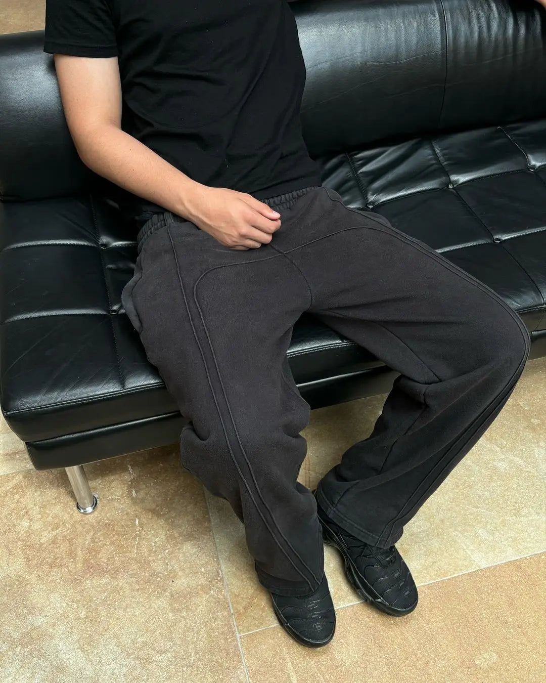 Navarita | Retro-Stitched Loose Fit Sweatpants