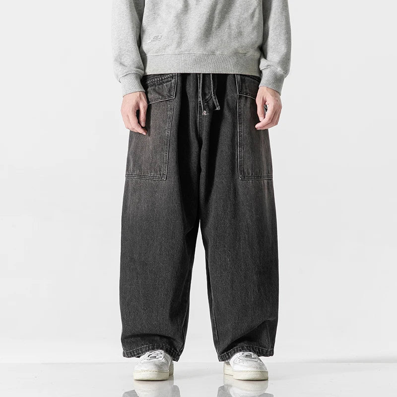 Navarita | Relaxed Fit Washed Denim Pants
