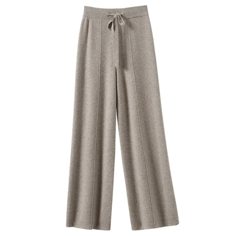 Navarita | Cashsoft Wide-Leg Knit Pants