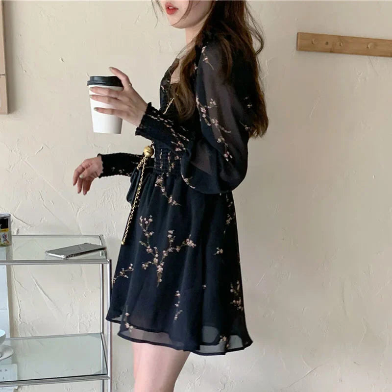 Navarita | Vintage Floral Mesh Dress