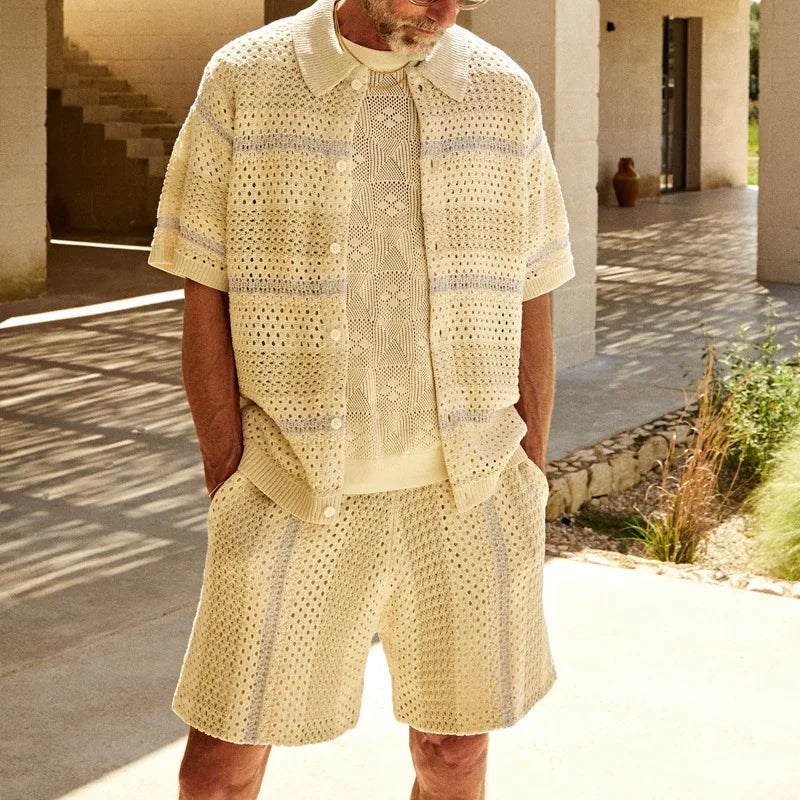 Navarita | Summer Knit Cardigan Two-Piece Set