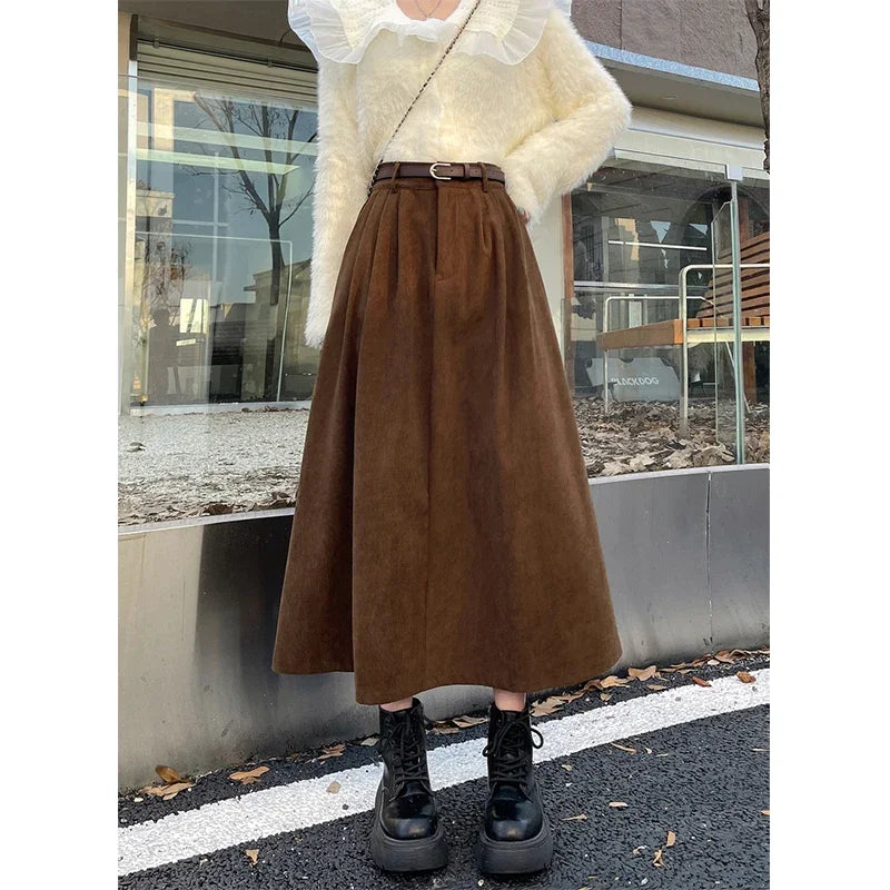 Navarita | Winter Comfort A-Line Maxi Skirt
