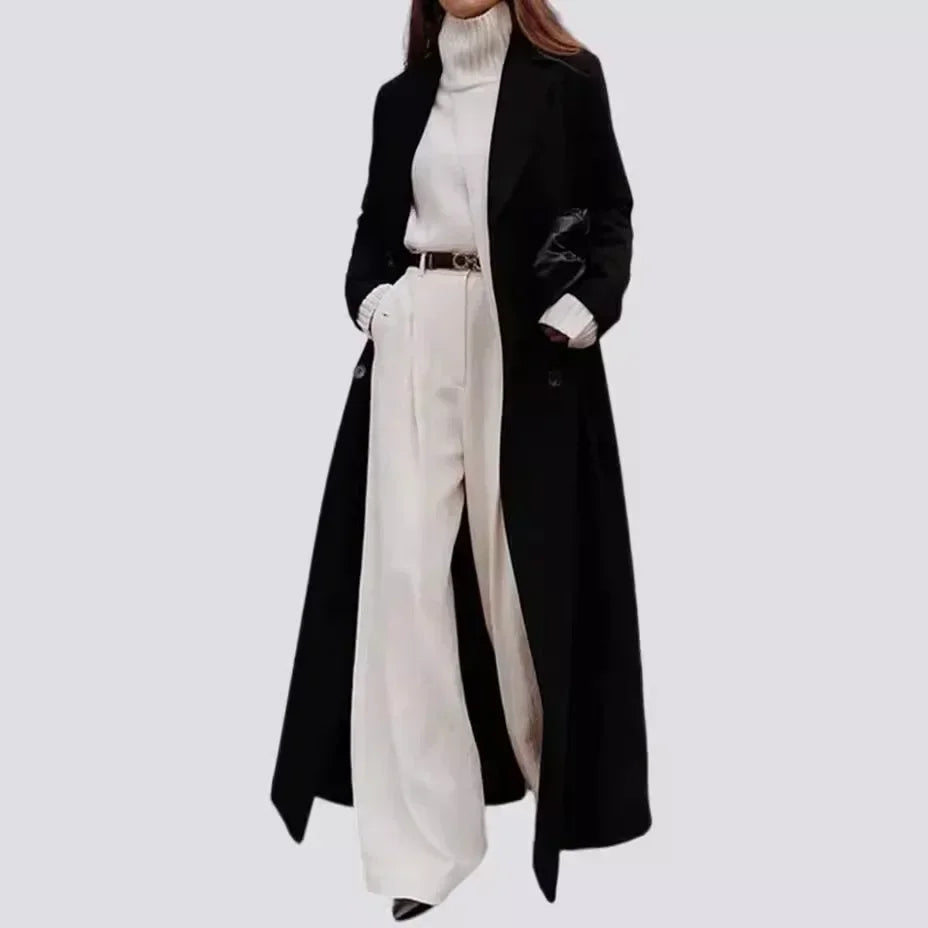 Navarita | Longline Wool-Blend Belted Trench Coat