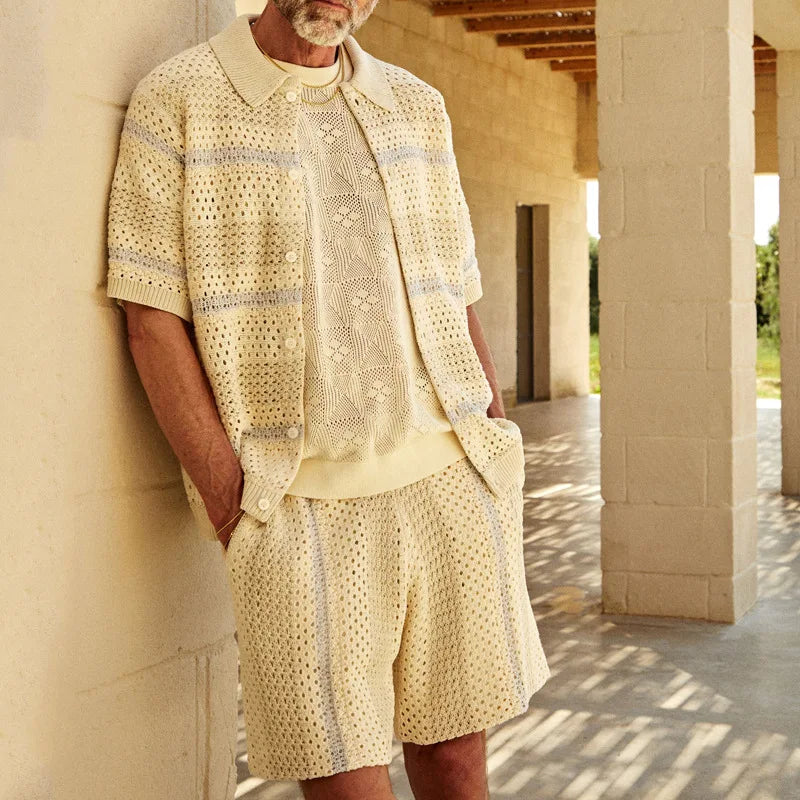 Navarita | Summer Knit Cardigan Two-Piece Set