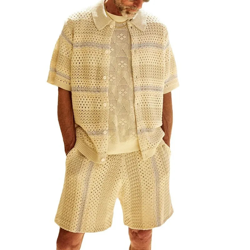 Navarita | Summer Knit Cardigan Two-Piece Set