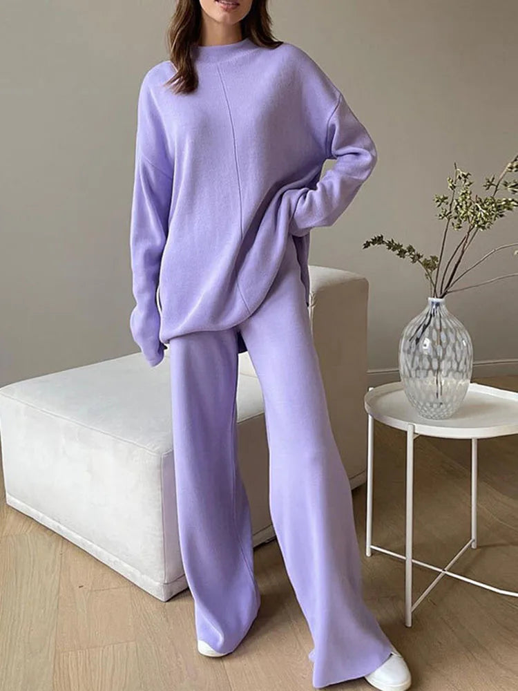 Navarita | Knit High-Waist Lounge Set