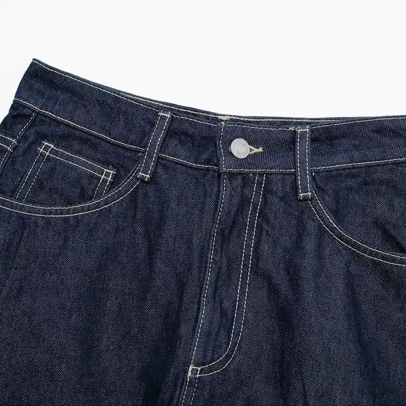Navarita | Vintage High-Waist Balloon Denim Mini Skirt