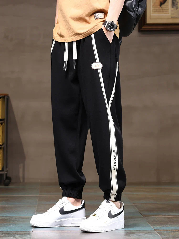 Navarita | Side-Stripe Cotton Blend Plus Size Joggers