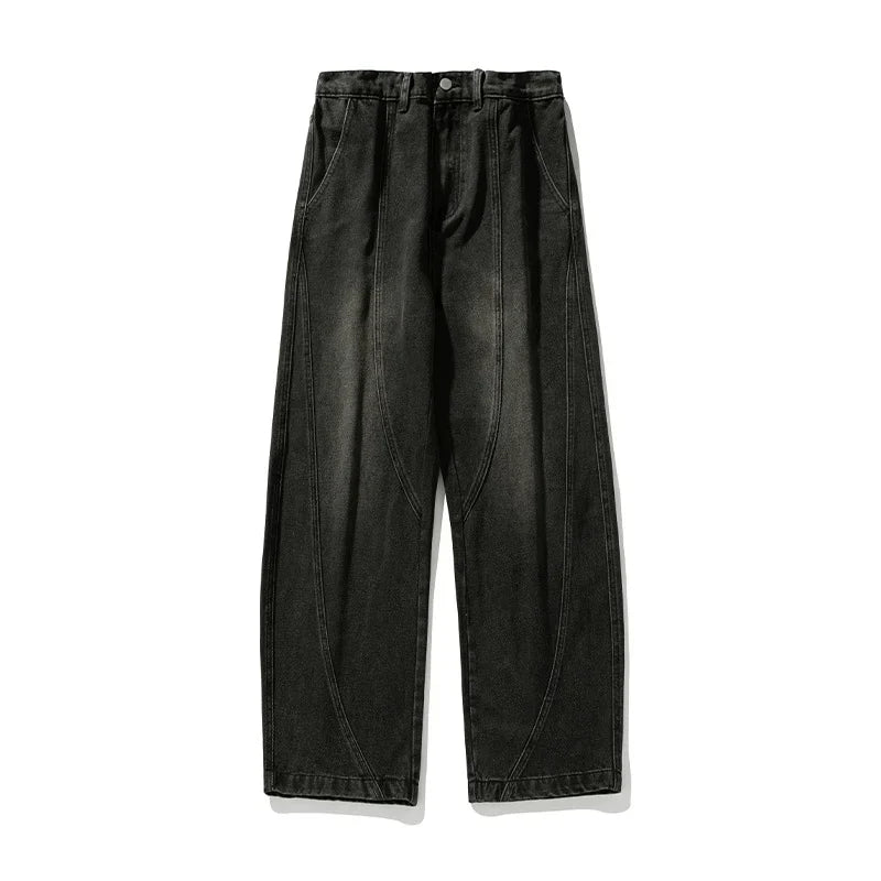 Navarita | Washed Wide Leg Denim Jeans for Men