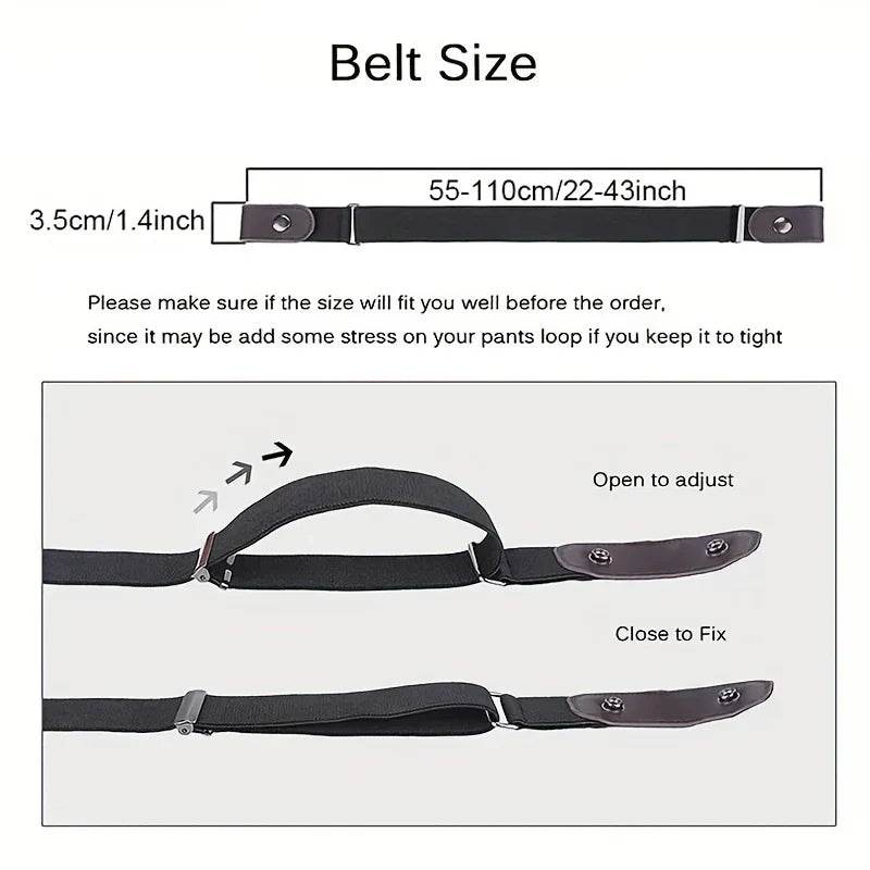 Navarita | Elastic Snap-On Belt – Seamless Fit