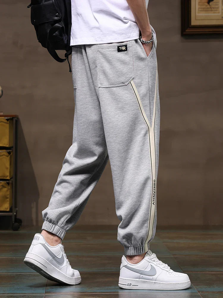 Navarita | Side-Stripe Cotton Blend Plus Size Joggers