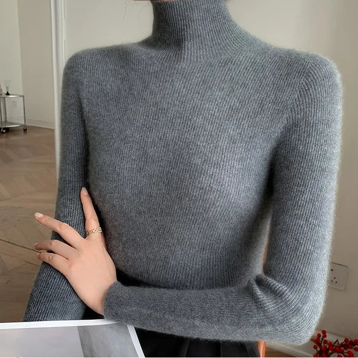 Jersey de lana de cuello alto – Norine