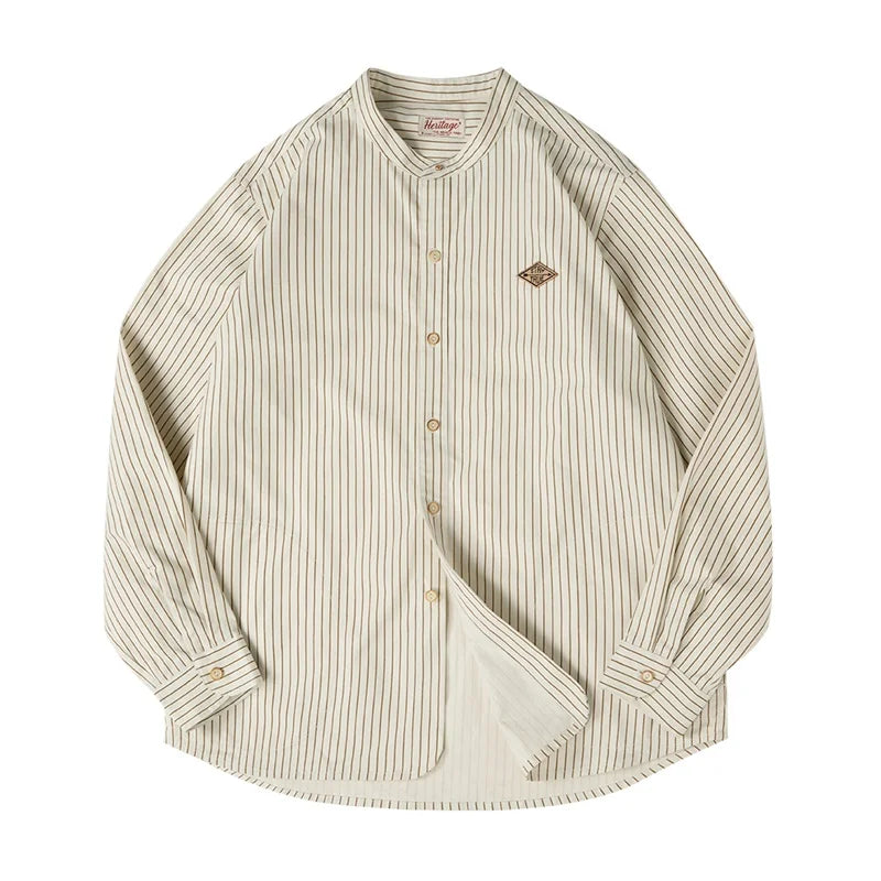Navarita | Striped Collar Cotton Shirt