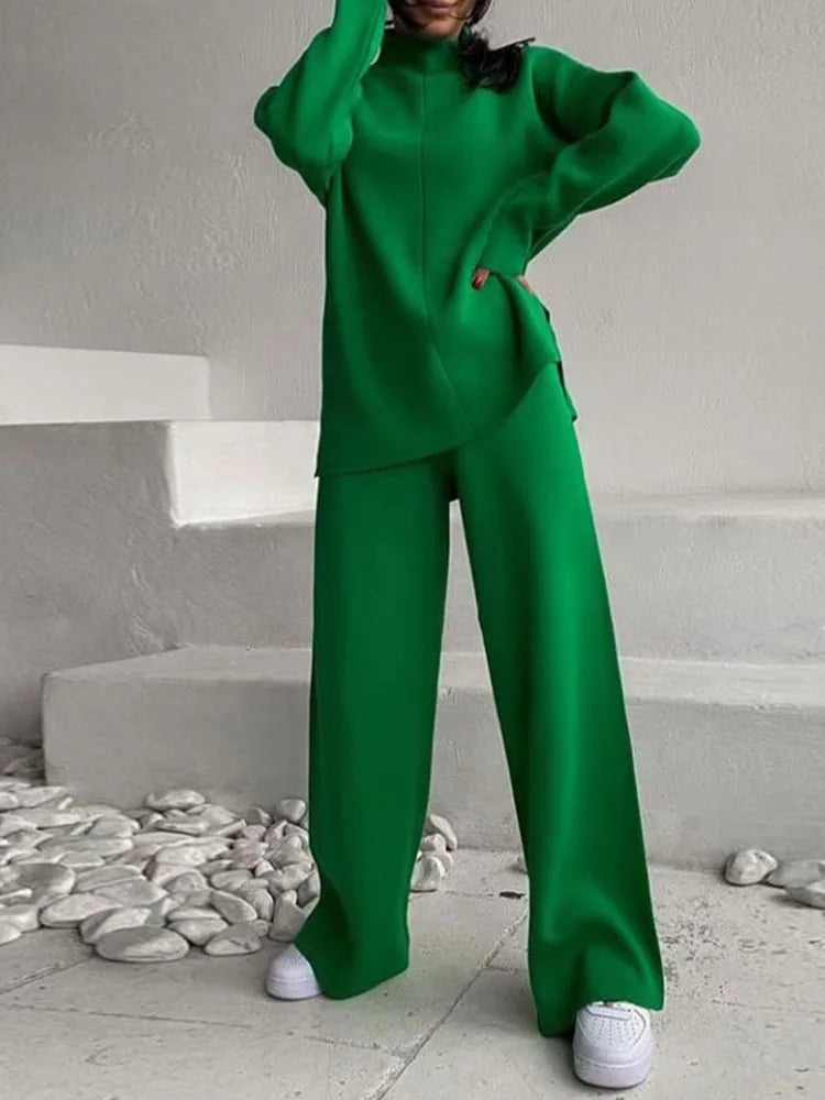 Navarita | Knit High-Waist Lounge Set