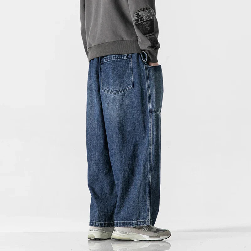 Navarita | Relaxed Fit Washed Denim Pants