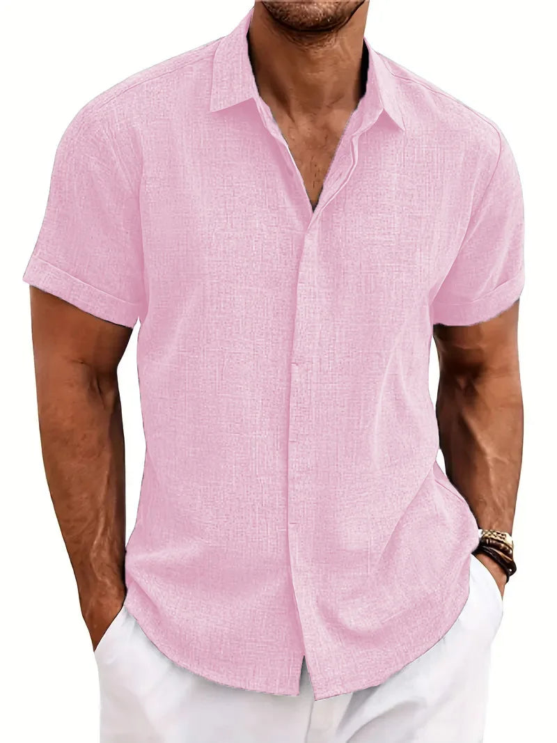 Navarita | Slim Fit Textured Summer Shirt
