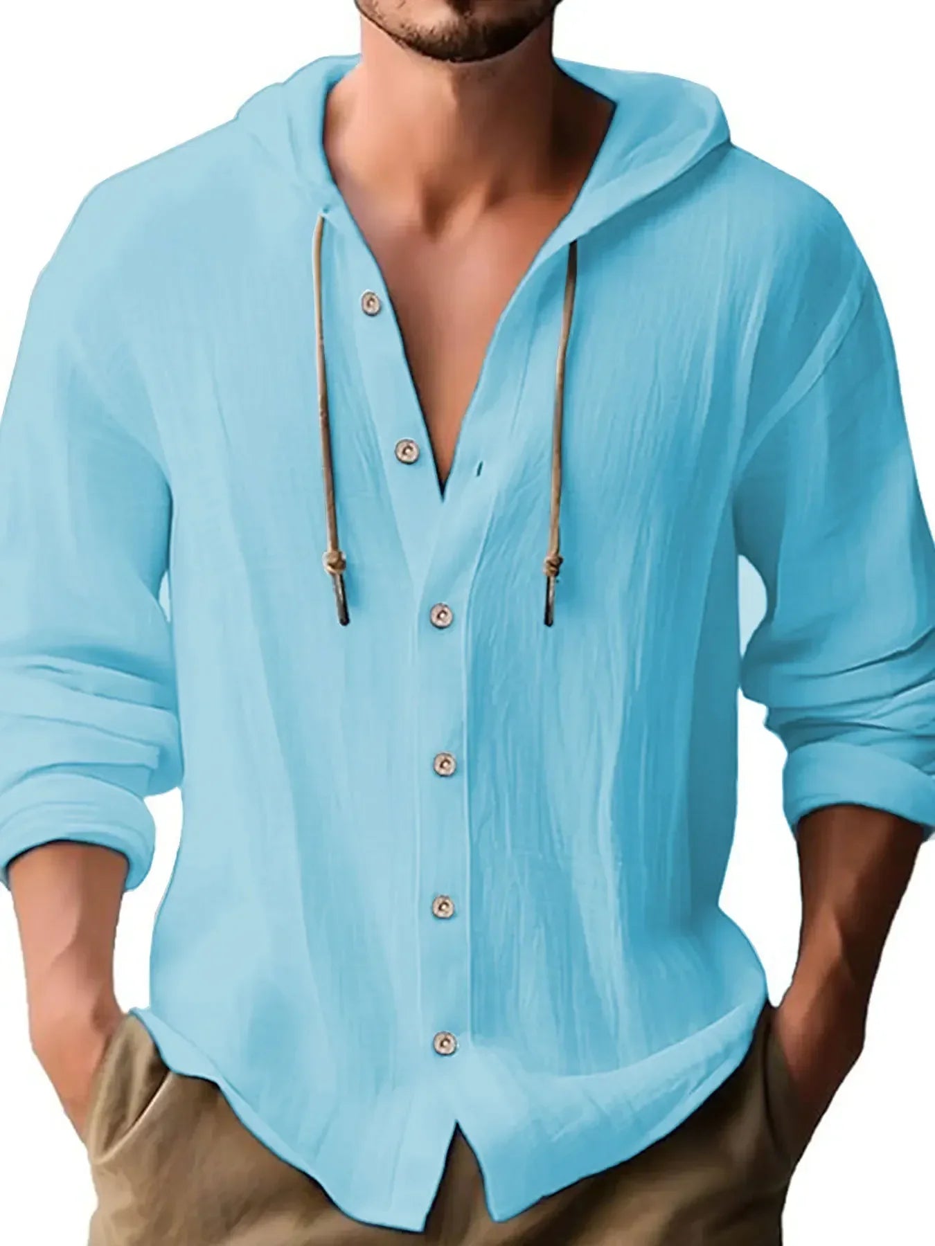Navarita | Lightweight Hooded Cotton-Linen T-Shirt