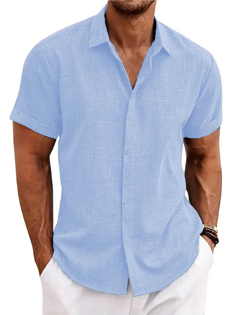 Navarita | Slim Fit Textured Summer Shirt