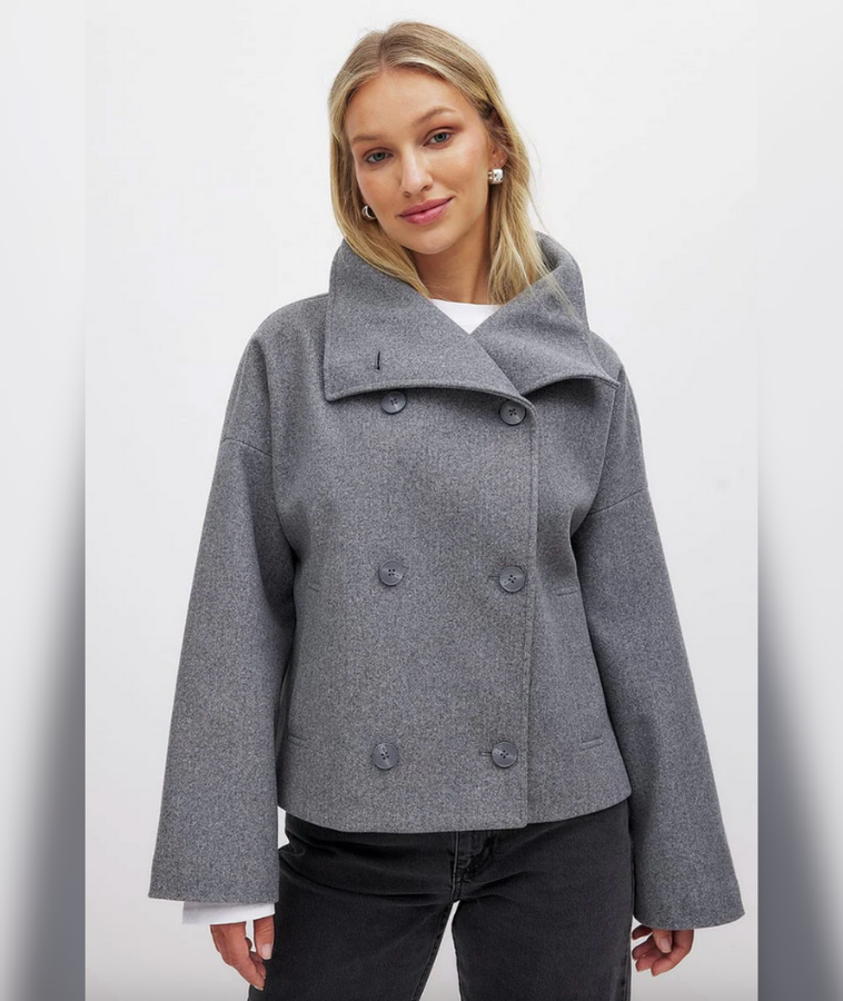 Abrigo corto cruzado – Olivia