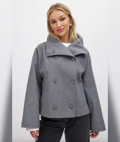 Abrigo corto cruzado – Olivia