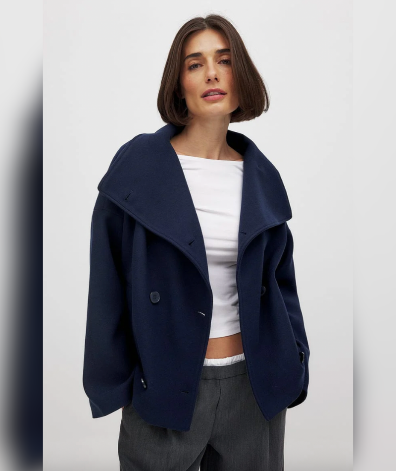 Abrigo corto cruzado – Olivia