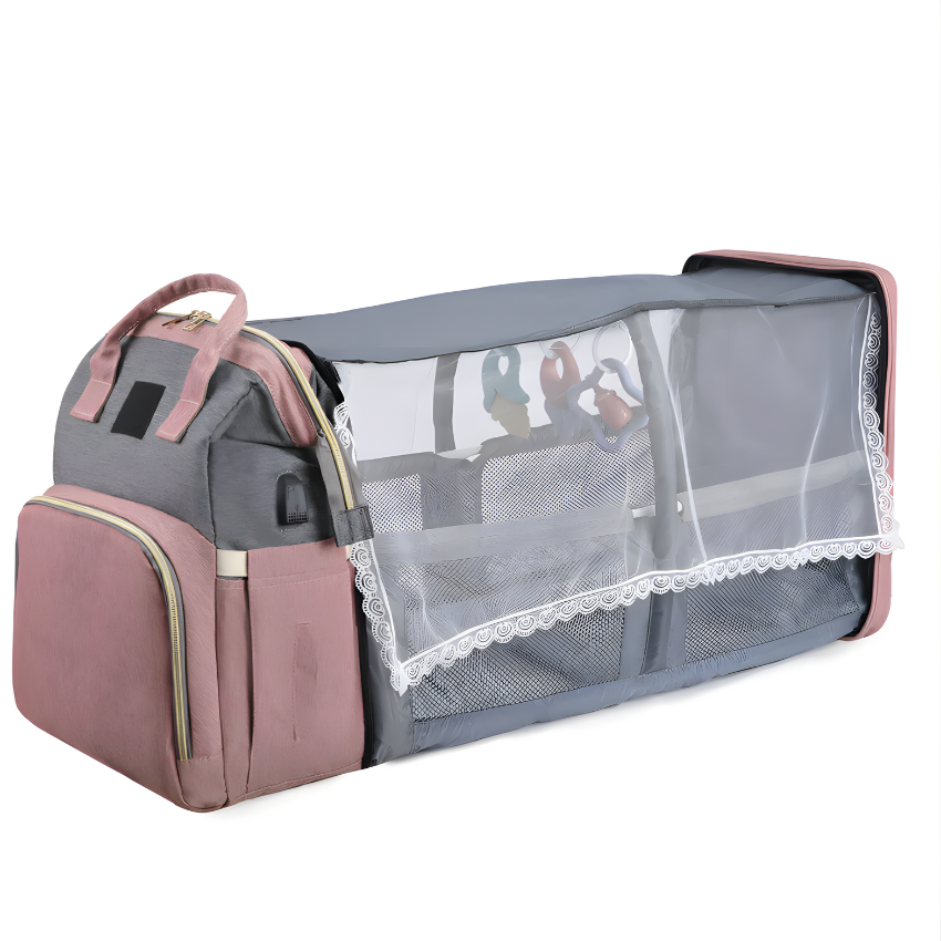 Mochila Maternal con Cuna Plegable