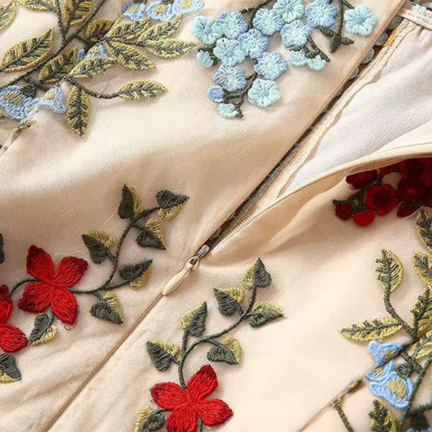 Navarita | Floral Whisper Mesh Dress