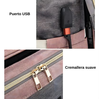 Mochila Maternal con Cuna Plegable
