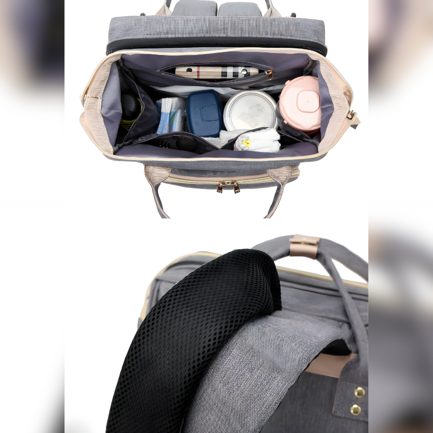 Mochila Maternal con Cuna Plegable