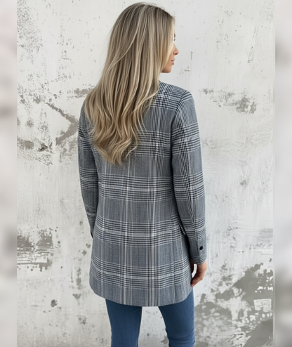 Chaqueta de cuadros elegante – Arlena