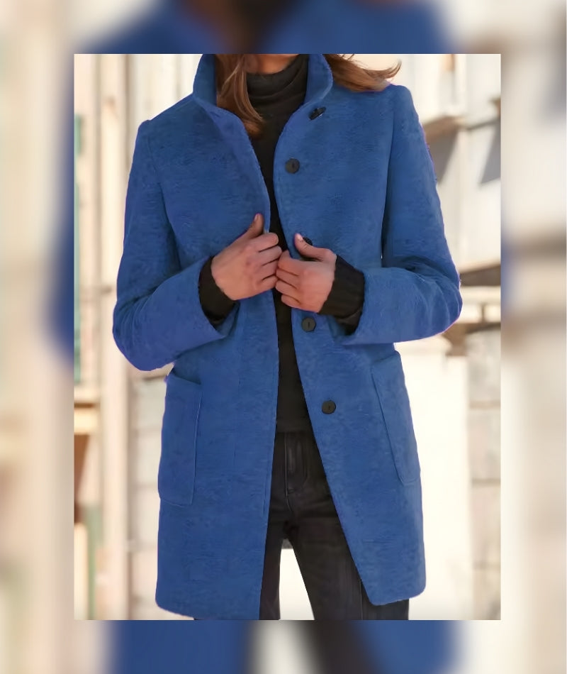 Abrigo de algodón con cuello alto – Mireya