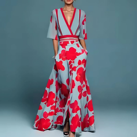 Navarita | Floral Embroidered Dress