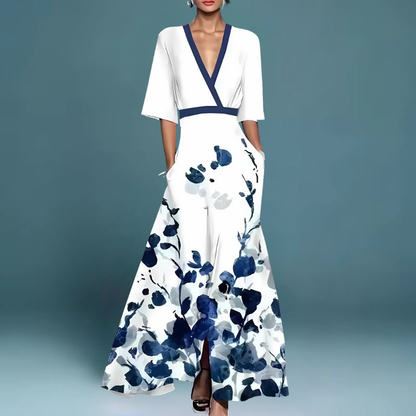 Navarita | Floral Embroidered Dress
