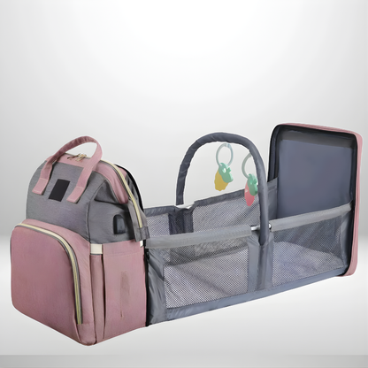 Mochila Maternal con Cuna Plegable