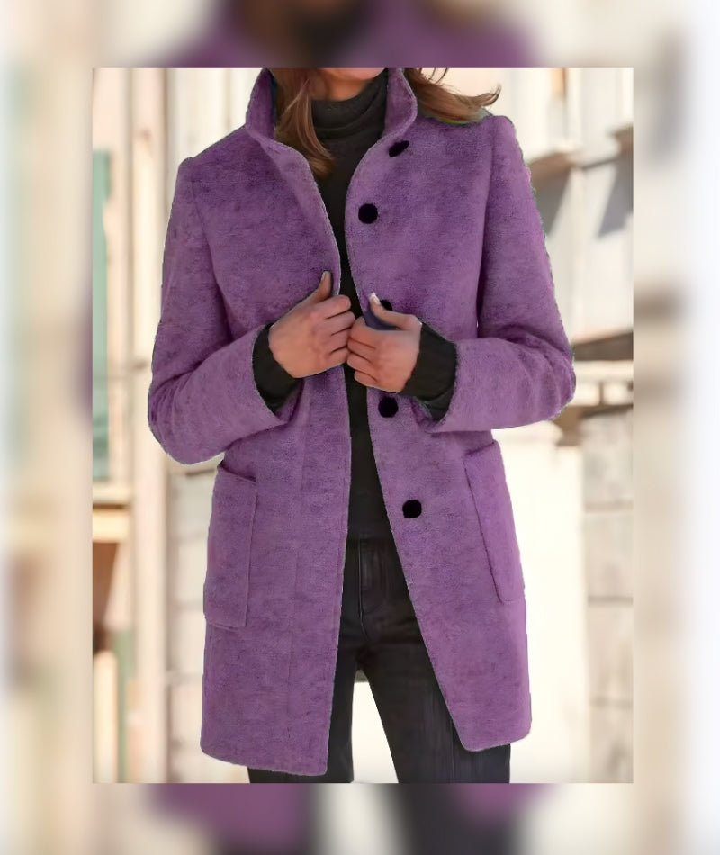 Abrigo de algodón con cuello alto – Mireya