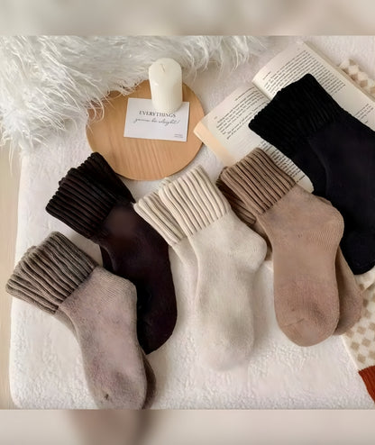 Pack de 5 calcetines térmicos de canalé – Rhea