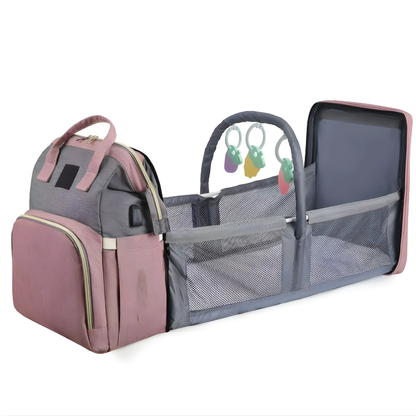 Mochila Maternal con Cuna Plegable