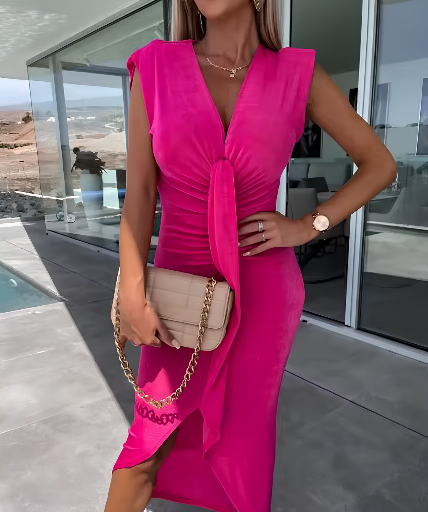 Vestido Midi Camila Lavanda