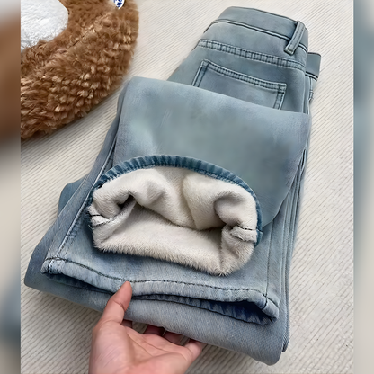 Jeans Azul Wide Leg Cintura Alta