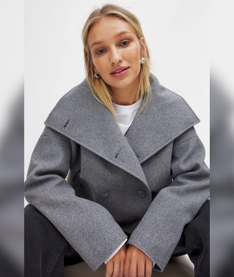 Abrigo corto cruzado – Olivia